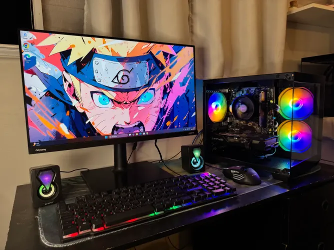 PC GAMER COMPLETO | RYZEN 5500 | RX 5500XT 8GB | 16GB RAM | MONITOR 144HZ