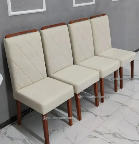 4 Cadeiras Luxo Com Cabeceiras (Pronta Entrega)
