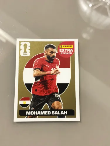 Mohamed Salah figurinha da copa 2026 OURO