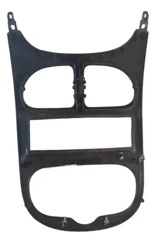 Moldura Central Som Ar Difusor Peugeot 206 2001 A 2008 Preto