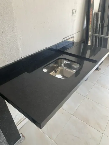 Pia de mámore Preto S Gabriel
