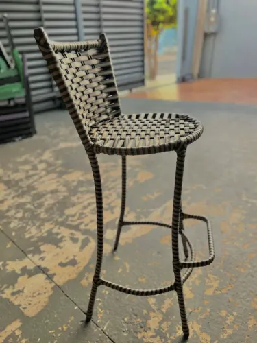 Banqueta alta de junco 