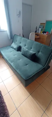 Sofá cama verde