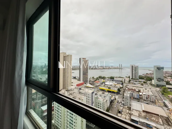 Flat para alugar no Condomínio Parque Shopping, no Pina  36,20m², 1 quarto, mobiliado e co