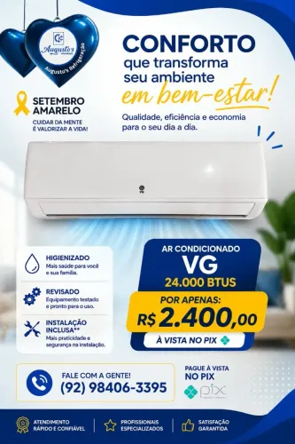 Vendo ar condicionado VG 24000 btus