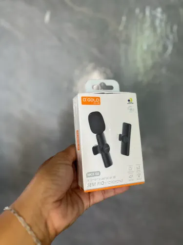 Microfone de lapela A Gold - ENTREGA A DOMICÍLIO 