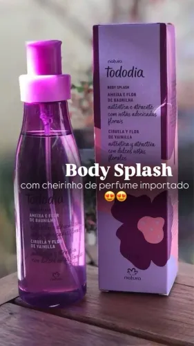 Body splash natura (ameixa e flor de baunilha)