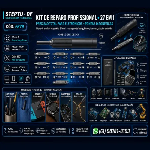Chave precisão 27 em 1 pontas magnéticas kit de ferramentas laptop iphone COD-FR79