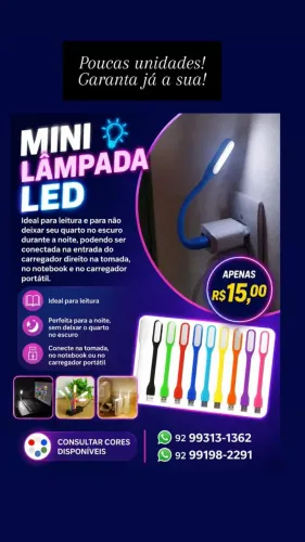 Mini luminárias led 