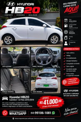 Hyundai HB20 Comf./c.plus/c.style 1.0 Flex 12V 2014