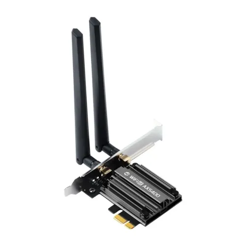 PLACA WIFI 6E + BLUETOOTH 5.3 PCI-E 2 ANTENAS FENVI AX5400