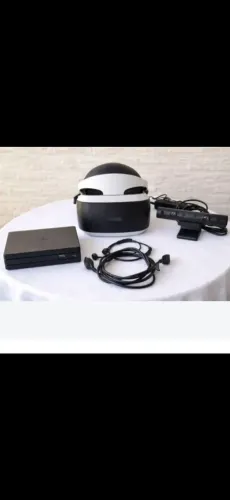 PlayStation VR PS4 Completo + Câmera (Sem Controles Move).<br>USADO<br>R$: 850,
