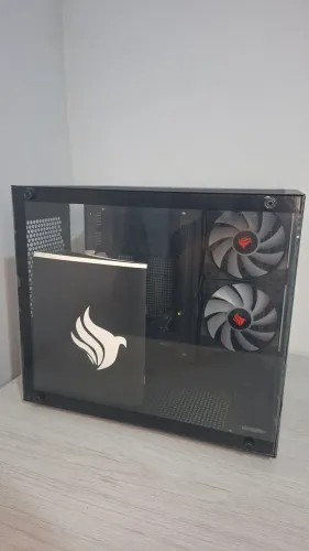 gabinete aquario com 2 fans E filtro de poeira