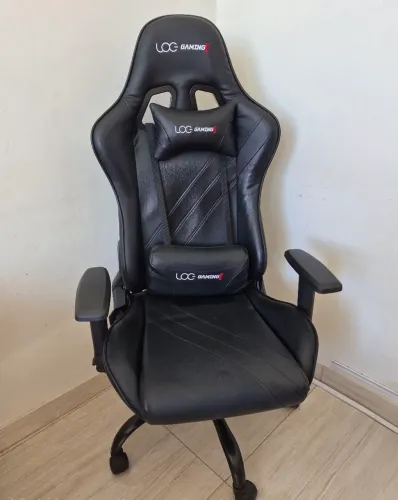 Cadeira Gamer LOG GAMING - PRETA