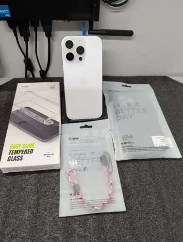 iPhone 16 Pro, 256GB, Branco, Desbloqueado, Zerado