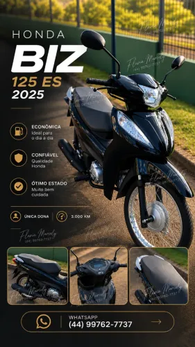 Honda Biz 125 ES/ ES 2025, ACEITO NEGOCIAÇÃO