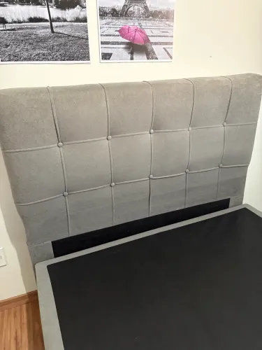 Cama box baú com cabeceira 