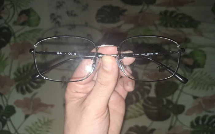 Armação de óculos de grau Ray ban prata