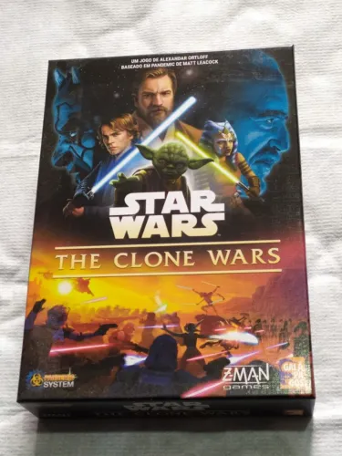 Star Wars: The Clone Wars - Jogo Tabuleiro - Boardgame - MInis Pintadas + Insert