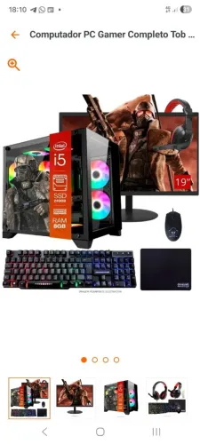PC GAMER I5 NOVO COMPLETO