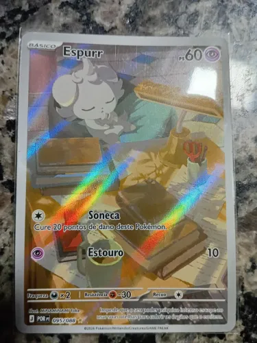 Carta Pokémon Espurr 095/088 - Ilustração Rara (Original)