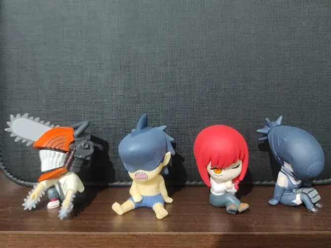 SET KIT CONJUNTO MINIATURA GASHAPON CHAINSAW MAN REZE ARC