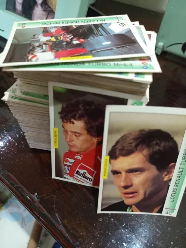 Cards antigos do Ayrton Senna