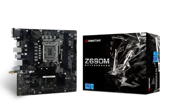 Placa Mae Z690 Biostar Z690MX2-E D4 Intel LGA 1700 Suporta 12th / 13th / 14th Gerações