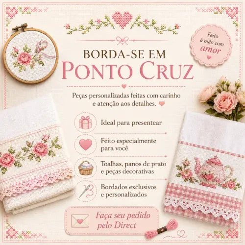 Bordados em Ponto Cruz