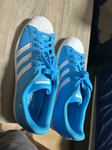 Tenis Adidas Superstar Azul Claro 41 Nunca Usado