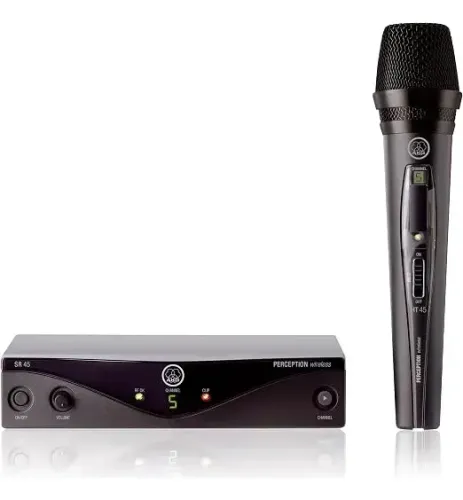 Microfone Sem Fio Akg Sr45 Perception + Fonte + Cabo Xlr 5 M (Usado)
