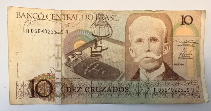 Nota antiga - 10 dez cruzados