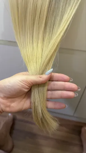 Mega Hair loiro na fita