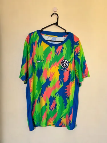 Camisa Nike Brasil CBF Dri-FIT Multicolors Tam GG (XL) ORIGINAL 
