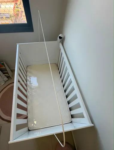 Berço infantil + Colchão impermeável Ortobom