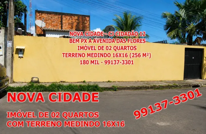 ACEITO 110 MIL DE ENTRADA, Imóvel com um Ter Grande med 16x16