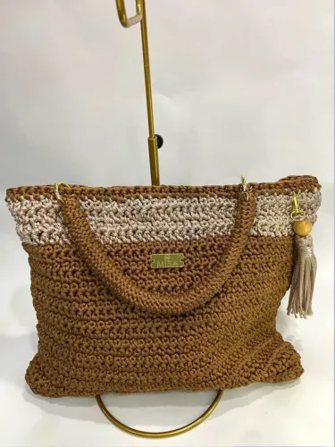 Bolsa Crochê Feita à mão 