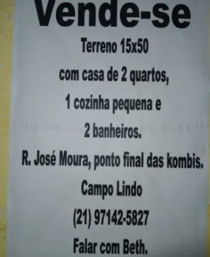 Vendo uma Casa