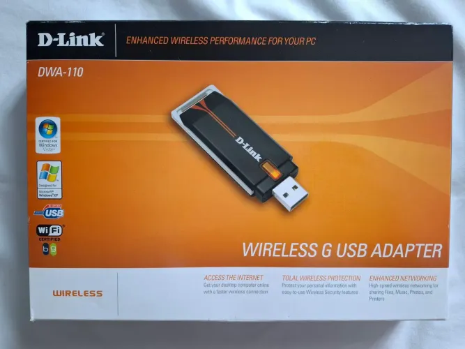 Adaptador wireless wifi USB D-Link