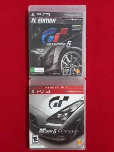 Gran Turismo 5 XL / Gran Turismo 5 Prologue - R$ 60,00 os 2 games (lote)