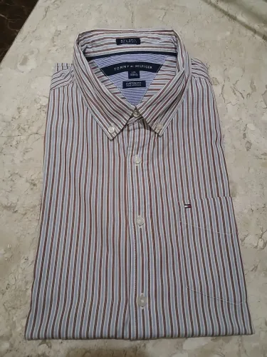 Camisa Masculina Tommy Hilfiger Custom Fit