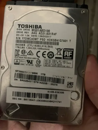 HD 1tb notebook 