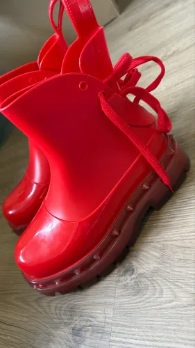 Bota Melissa Spike Boots vermelha (37) 