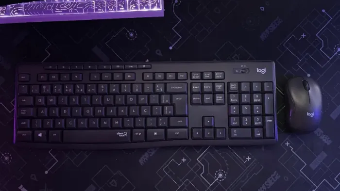 COMBO TECLADO E MOUSE SEM FIO LOGITECH MK295 SILENT