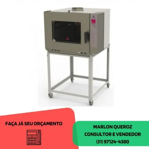 Forno Turbo 5 Esteiras a Gás Progas
