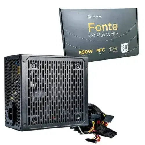 Fonte Real 550W 80plus Goldentec *NOVA COM GARANTIA*