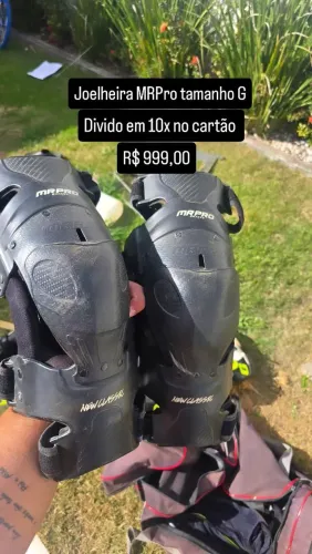 Motocross Trilha (bota e joelheira)