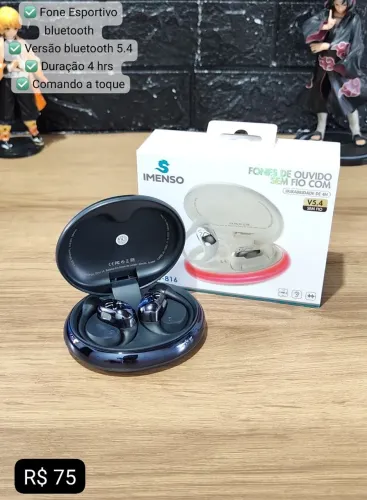 Fone de ouvido esportivo bluetooth 