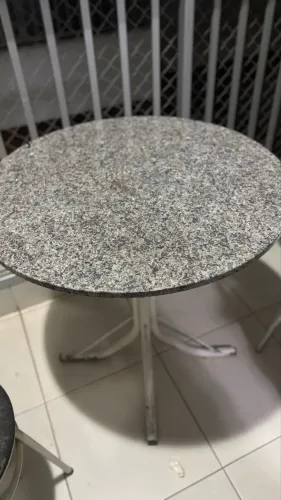Mesa de pedra mármore redonda