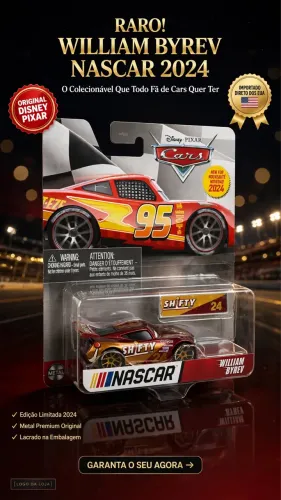 Mattel Disney Cars Nascar William Byrev 24